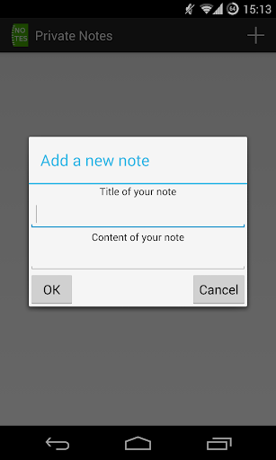 Private Notes