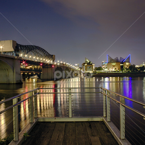 Chattanooga Riverfront by Jermaine Pollard - Landscapes Waterscapes