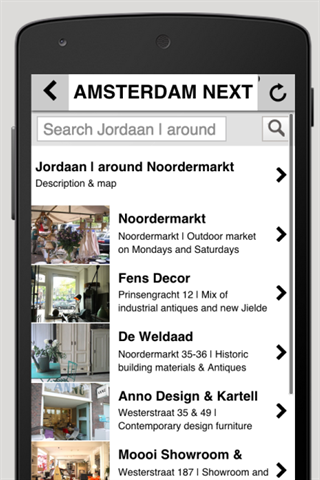 AMS NXT City Guide Screen 2
