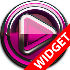 Poweramp widgetpack  Pink Glas