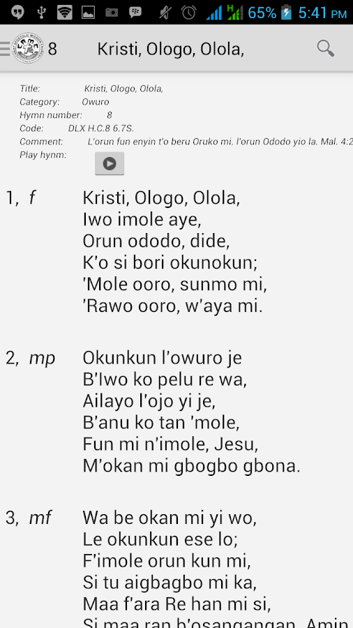 Download Anglican Church Hymnal