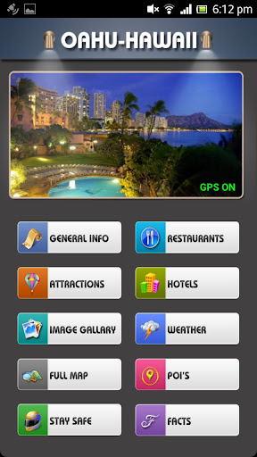 Oahu-Hawaii Offline Map Guide