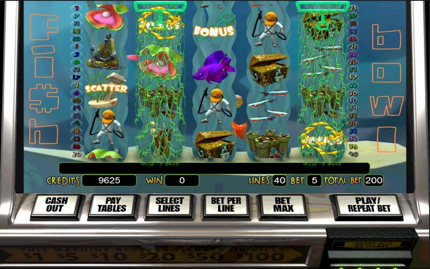 Fish Bowl HD Slot Machine Screen 1
