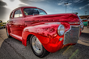 Red Sedan by Ron Meyers - Transportation Automobiles