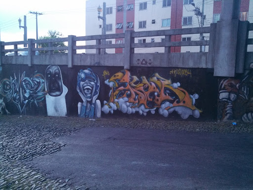 Grafite Palhaço Cão e Dj