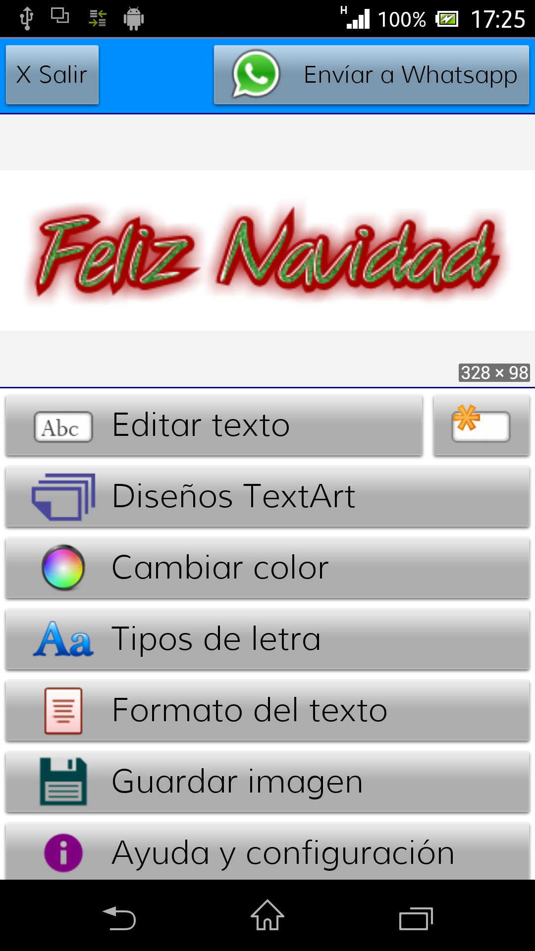 Android application TextArt: Cool Text creator screenshort