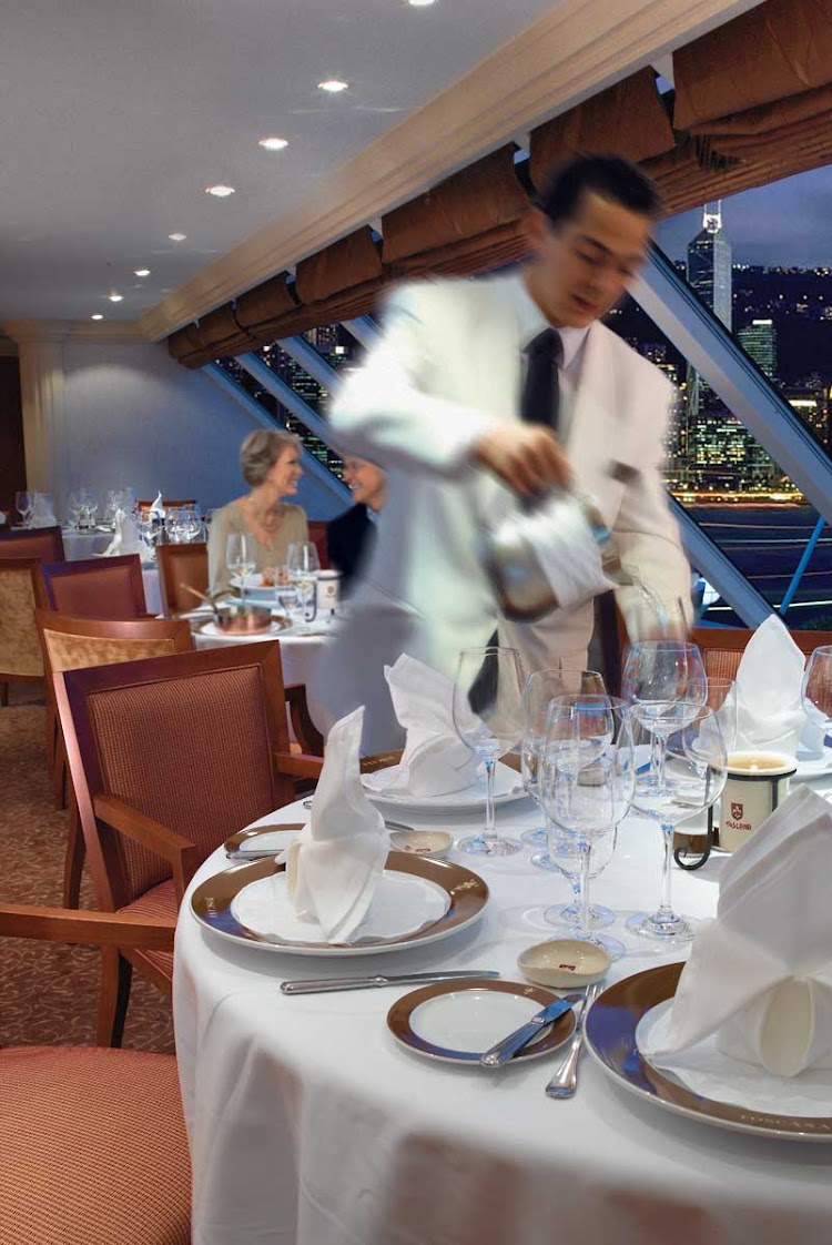 Head to Toscana for traditional Italian dishes presented on custom-designed Versace china during your voyage on Oceania Nautica.