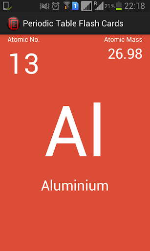 Periodic Table Flash Cards