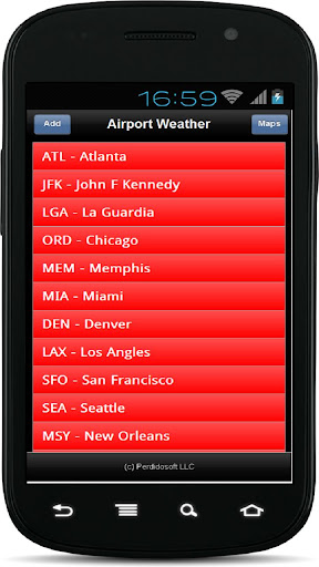 Airport Weather and METAR