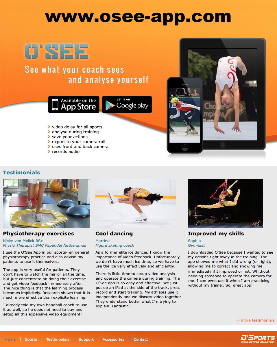 Android application OSee Sports Video Delay PRO screenshort