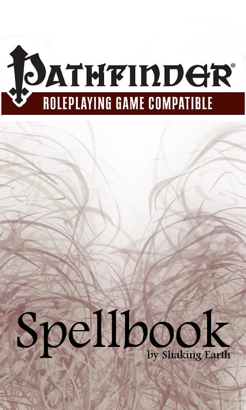 Android application Spellbook - Pathfinder screenshort
