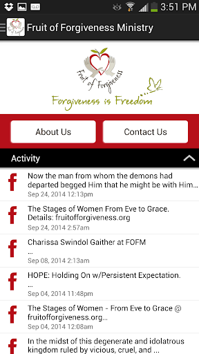 【免費生活App】Fruit of Forgiveness Ministry-APP點子