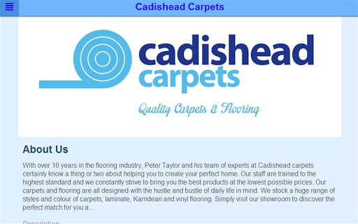 【免費商業App】Cadishead Carpets-APP點子