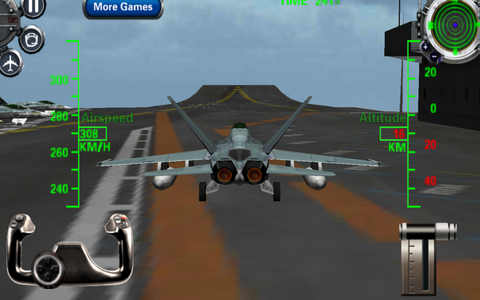 Android application F18 3D Fighter Jet Simulator screenshort