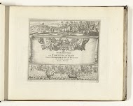 Titelprent voor prentwerk: Les Forces de l'Europe, Asie, Afrique et Amerique (...) Comme aussi les Cartes des Côtes de France et d'Espagne (deel II), 1726