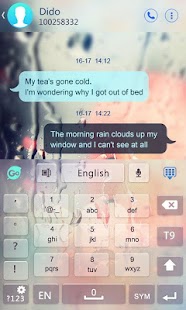 Free Glass GO Keyboard Theme - screenshot thumbnail