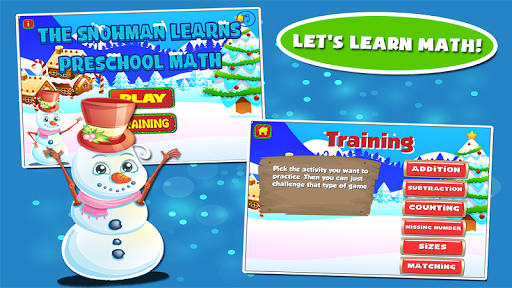 Snowman Preschool Math Games