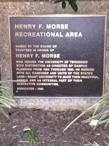 Henry Morse Recreational Area Plaque 