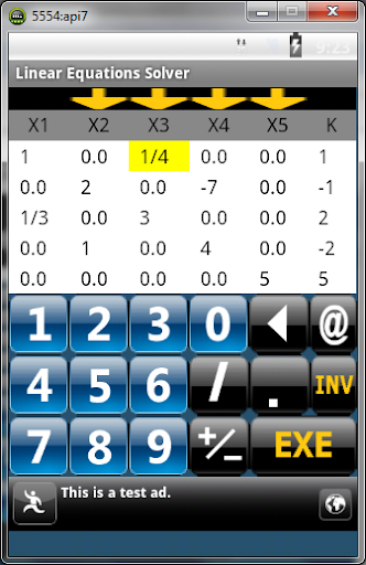 Linear Equations Solver