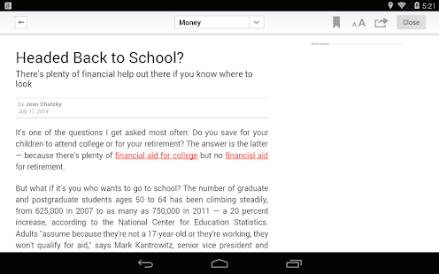 AARP for Android Screenshots 1