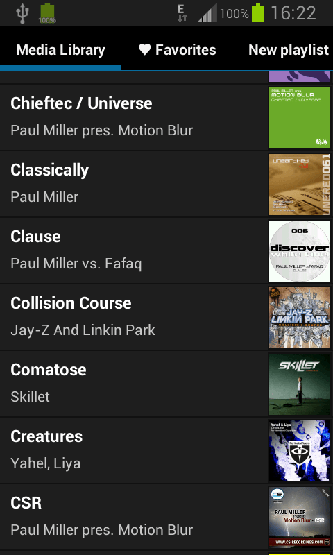 Inline Music Player - screenshot