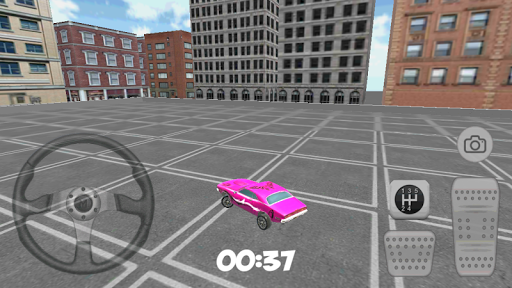 3D City Purple Car Parking