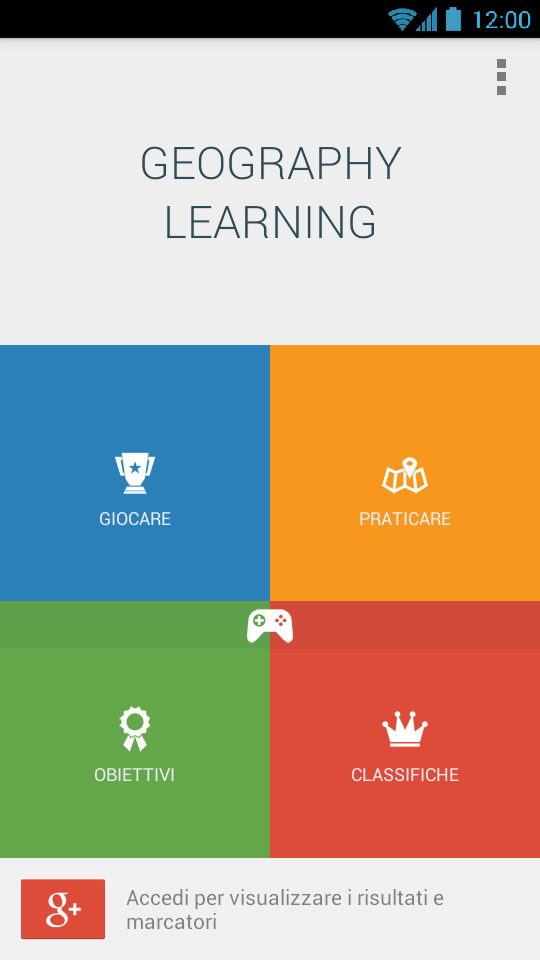 Android application Geography Learning Quiz Game screenshort