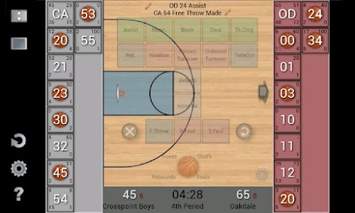 Android application StatsNOW for Basketball screenshort