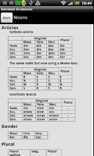 German Grammar DEMO Screenshots 2