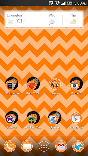 Chevron Orange Theme