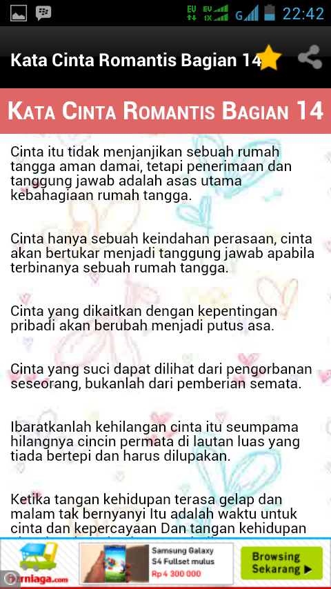 Kata Kata Cinta Romantis - Android Apps on Google Play