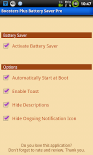 BOOSTERS PLUS BATTERYSAVER PRO - screenshot thumbnail