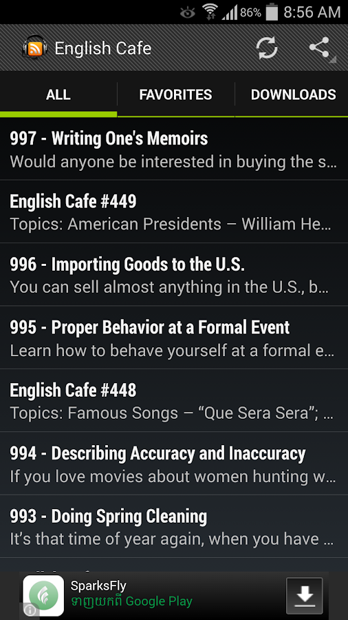 English Cafe - screenshot