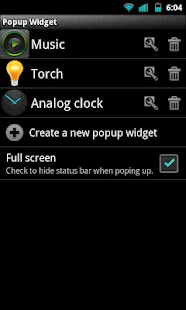 Popup Widget - screenshot thumbnail