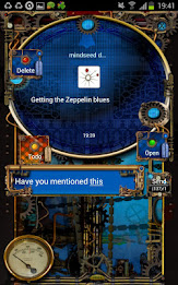 Steampunk GOSMS Pro PopUp Blue poster 2