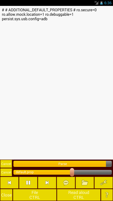 Android application Read file aloud. screenshort