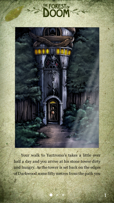 Android application The Forest of Doom screenshort
