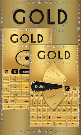 gold go keyboard theme