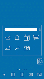 Free Simple_blue LINELauncher theme APK for Android