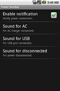 Power Notifier – Vignette de la capture d'écran  