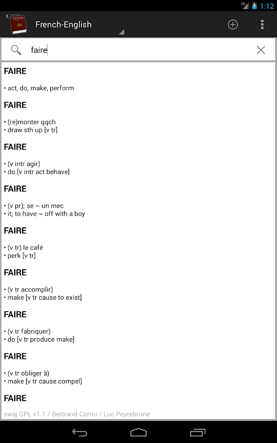 Offline dictionaries pro - screenshot