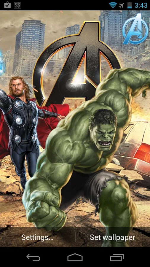 The Avengers Live Wallpaper - screenshot