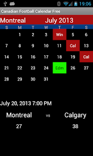 Free Download Canadian Football Calendar APK