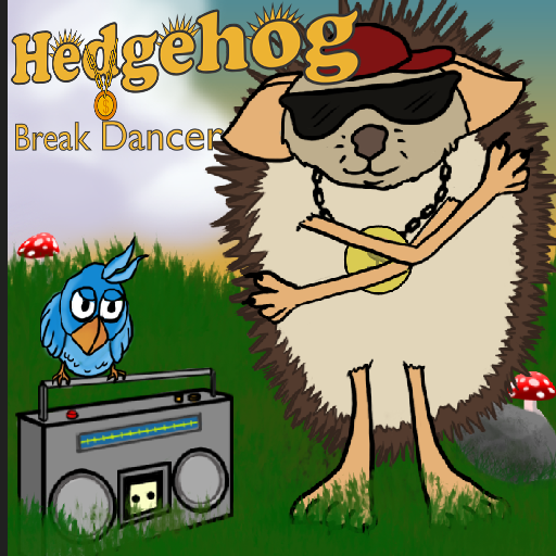 Hedgehog Break Dancer LOGO-APP點子