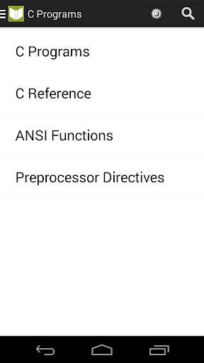 C Programs and Reference