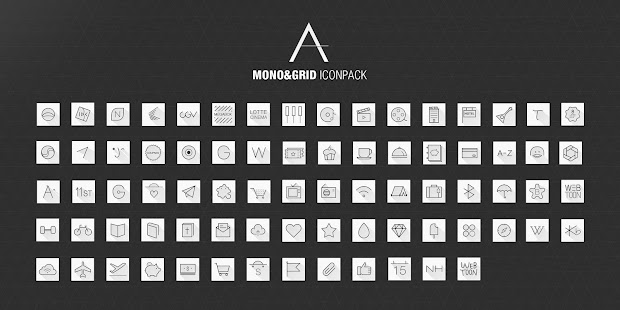Free Mono & Grid Atom Iconpack APK for PC
