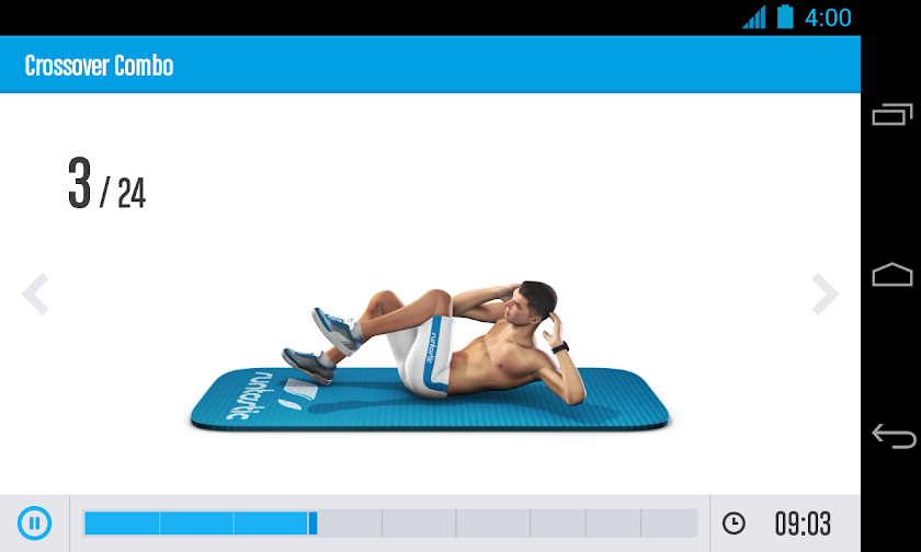 Runtastic Six Pack Ab Workout Screen 3