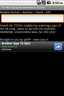 Lastest 737NG Rotable Reference Guide APK