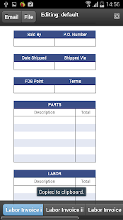 Labor Invoice Screenshots 1
