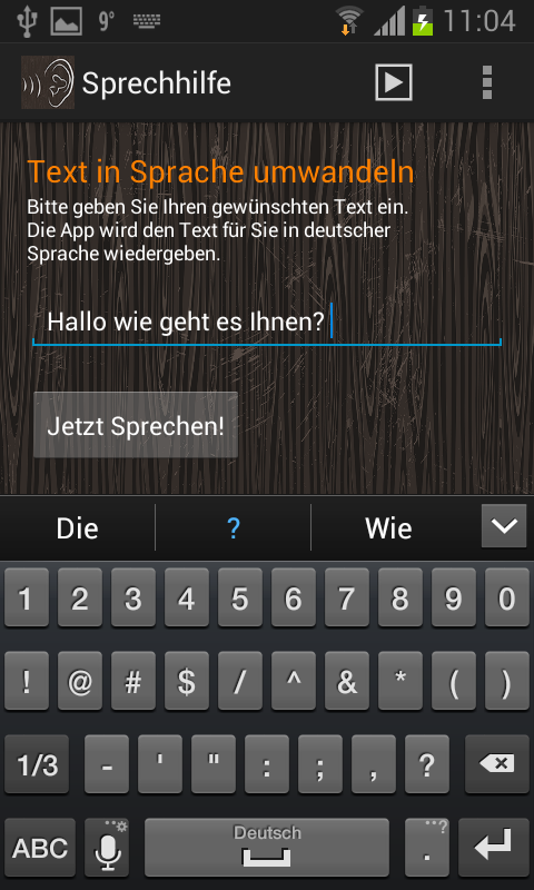 Sprechhilfe Screen 2